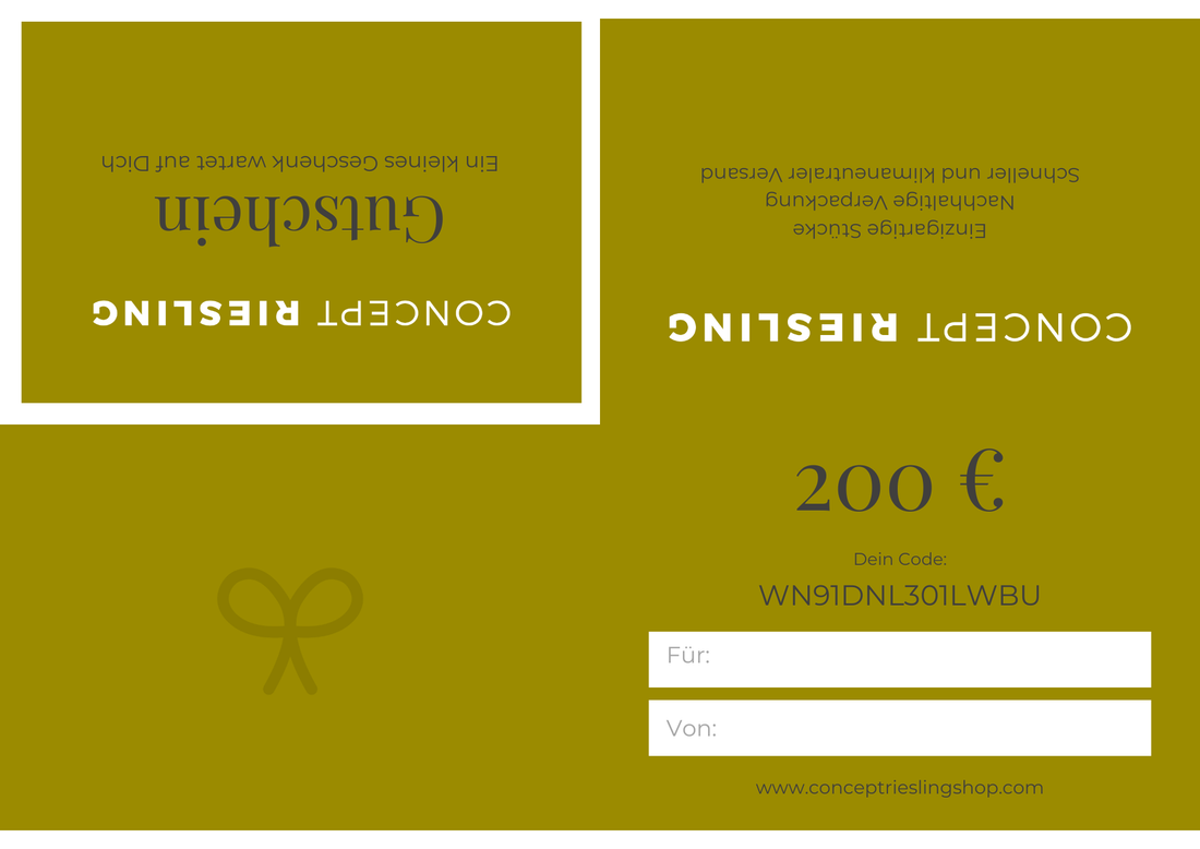 Concept Riesling Gutschein (Webshop & Tastings)